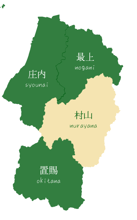 山形県のマップ